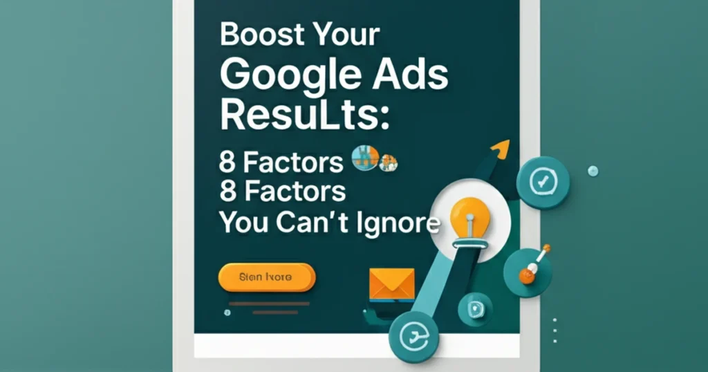 Boost your Google Ads results - 8 key factors small and medium businesses cannot ignore to maximize ROI and increase leads