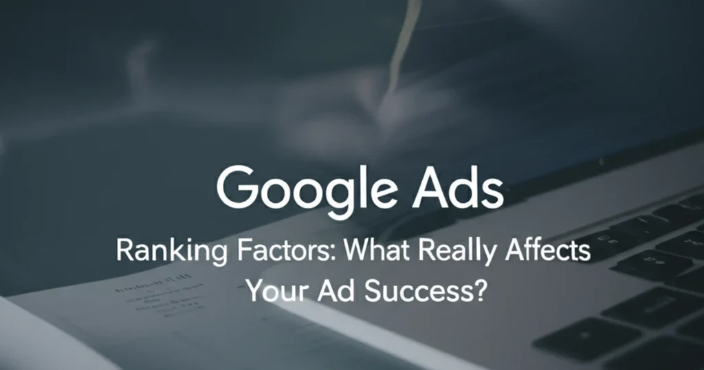 Google Ads ranking factors explained - what really affects your ad success including Quality Score, bid strategy, ad extensions and landing page experience
